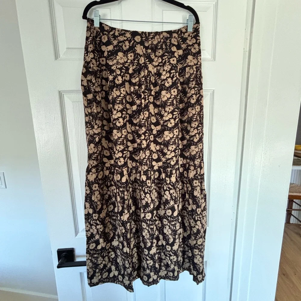 NATURAL LIFE Floral Maxi Skirt L - Picture 1 of 3